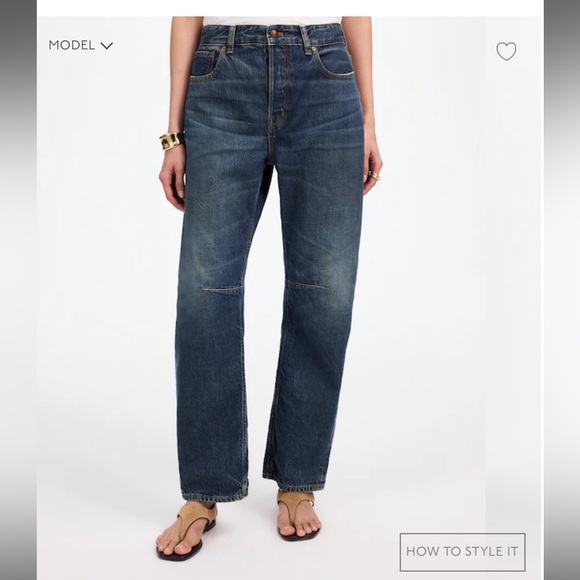 Madewell Darted Barrel Leg Jean in Danver Wash - Picture 8 of 9